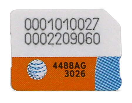 AT&T-Nano SIM Card - Phones-Black